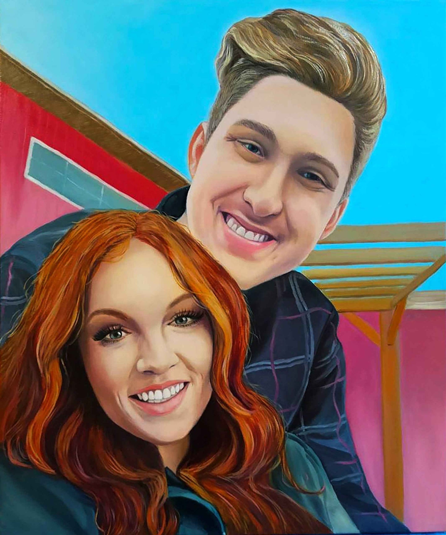 Custom Oil Portrait from Photo - Personalized Photo to Painting Service