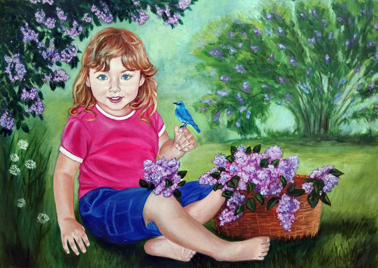 Oil Extra Large portrait painting from photo, Personalized gift